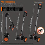 Cordless Electric Grass Trimmer — 2 Batteries, 3 Blade Sets, Wheel Attachment | Oz Bargain Outlet™