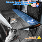 HARD BASE - Dog Car Seat Extender & Hammock Cover — Mesh Window, Fits SUVs & Utes | Oz Bargain Outlet™