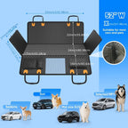 HARD BASE - Dog Car Seat Extender & Hammock Cover — Mesh Window, Fits SUVs & Utes | Oz Bargain Outlet™